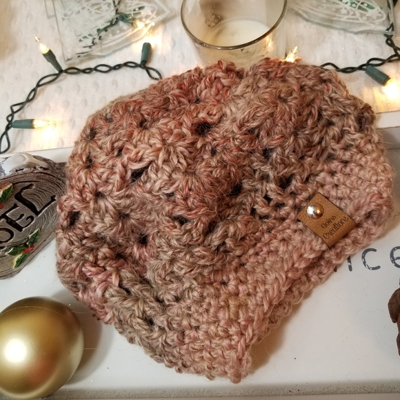 NWT Handmade Crochet Chunky 3-Way Unisex Beret - Picture 7 of 7